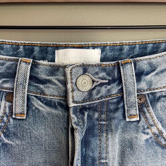 NWT‎ Boyish The Corey High Rise Rigid Denim Skirt in Dr. Strangelove Sz 26 Blue - Picture 6 of 16